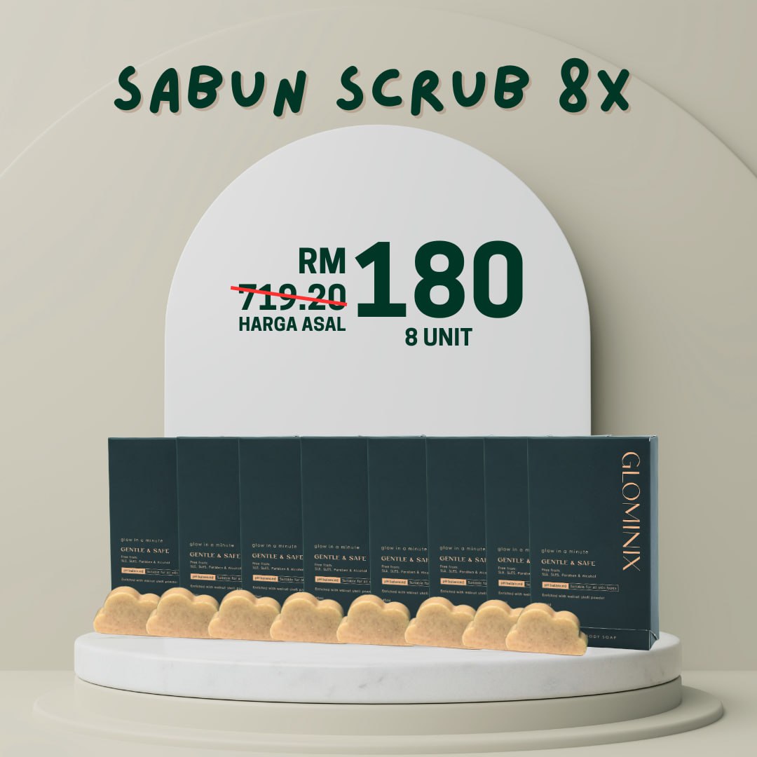 Sabun Scrub Glominix (8 Unit)