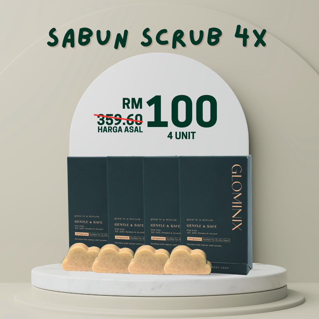 Sabun Scrub Glominix (4 Unit)